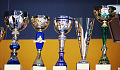 a set of trophies